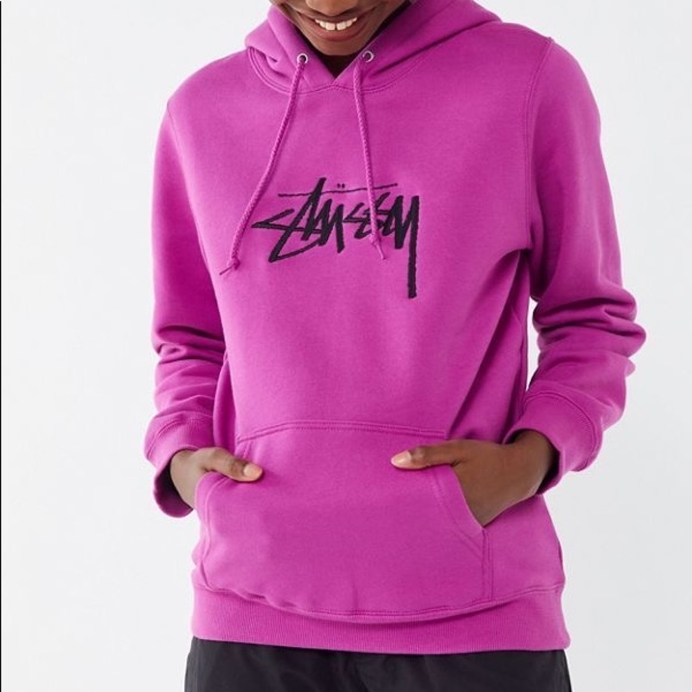 Stussy Stock Logo Appliqué Hoodie